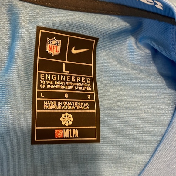 NIKE MEN’S TENNESSEE TITANS #22 DERRICK HENRY OILERS GAME JERSEY LIGHT BLUE - L - Picture 6 of 6